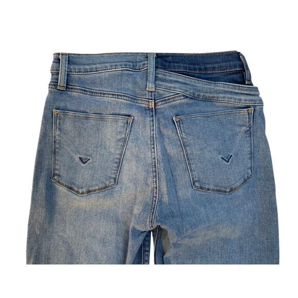 Hudson Women's size 26 Holly Straight Two Tone Waist Band Button Fly Jeans - Picture 9 of 10